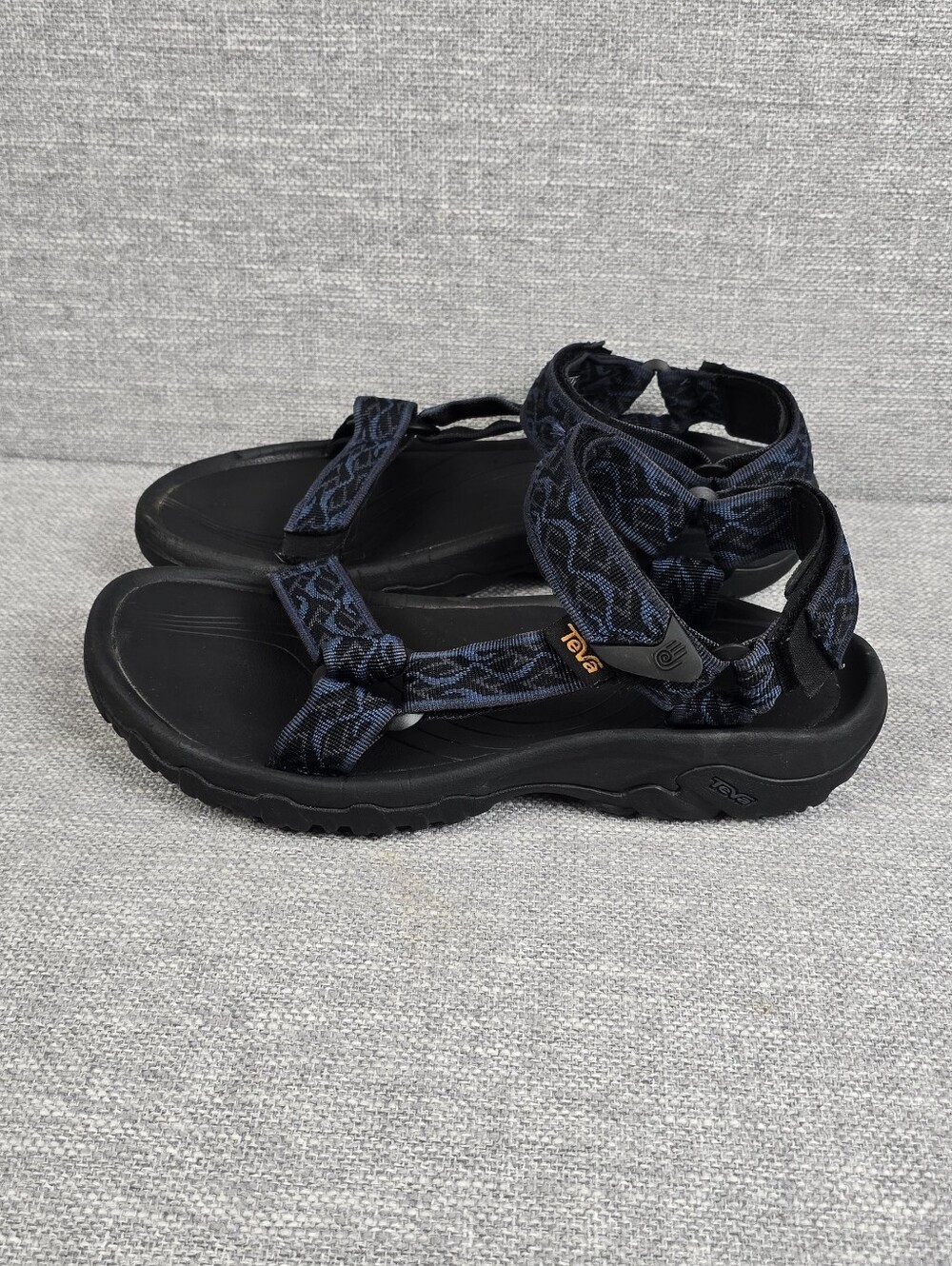Teva Hurricane 4 Wavy Trail Hiking Sandals Mens Sz 8 Blue/Black